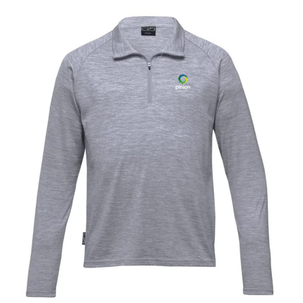 Picture of Mens Merino Zip Pullover